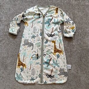 Yoofoss Jungle Animal‎ Zip Sleep Sack 0-6M 100% Cotton